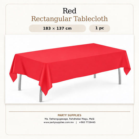 Red Rectangular Tablecloth