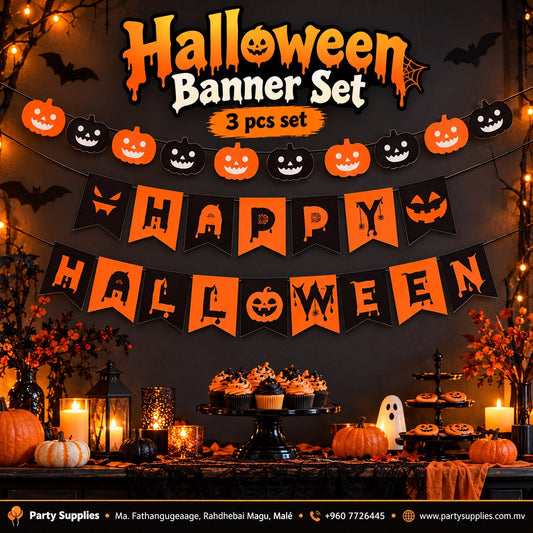 Halloween Banner Set – 3 pcs