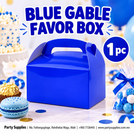 Blue Gable Favor Box