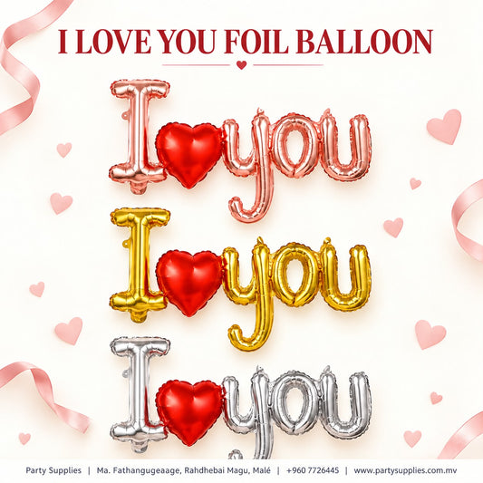 I Love You Foil Balloon