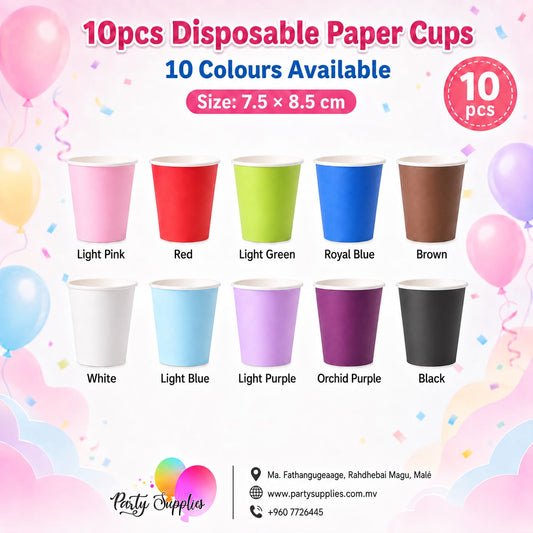 10pcs 7.5 x 8.5cm Disposable Paper Cups