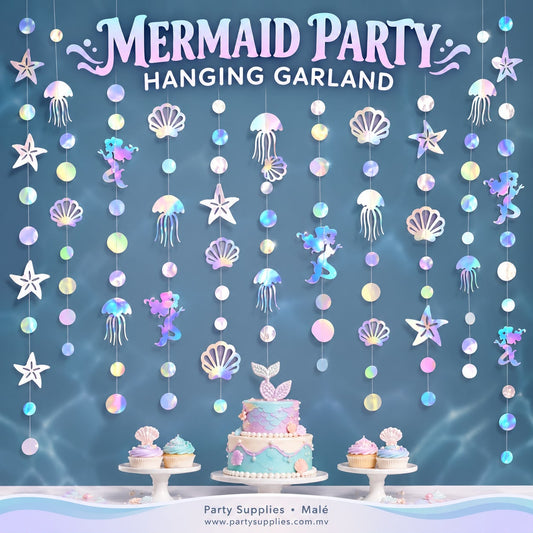 1pcs Mermaid Party Hanging Garland