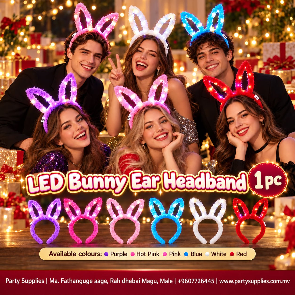 LED Bunny Ear Headband