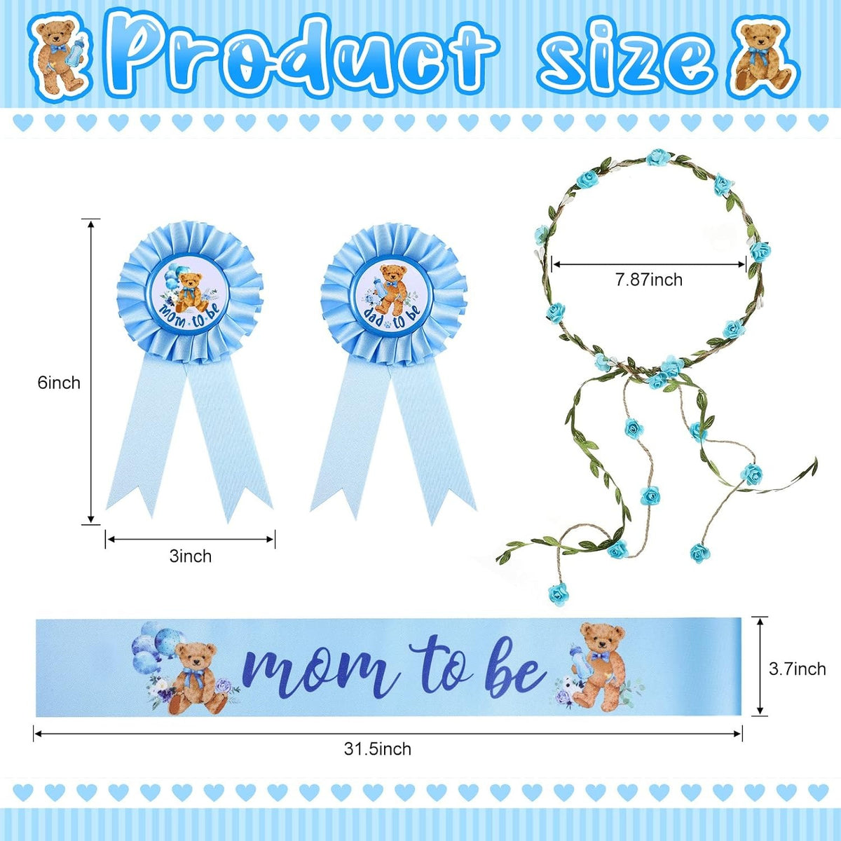 4-Piece Mom To Be Baby Shower Set
