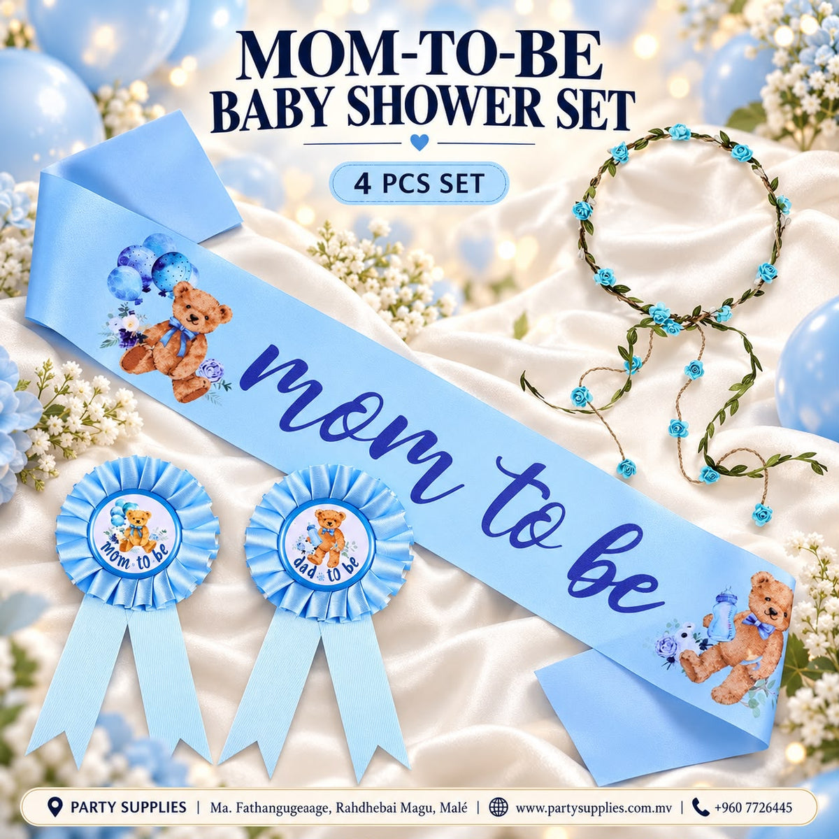 4-Piece Mom To Be Baby Shower Set