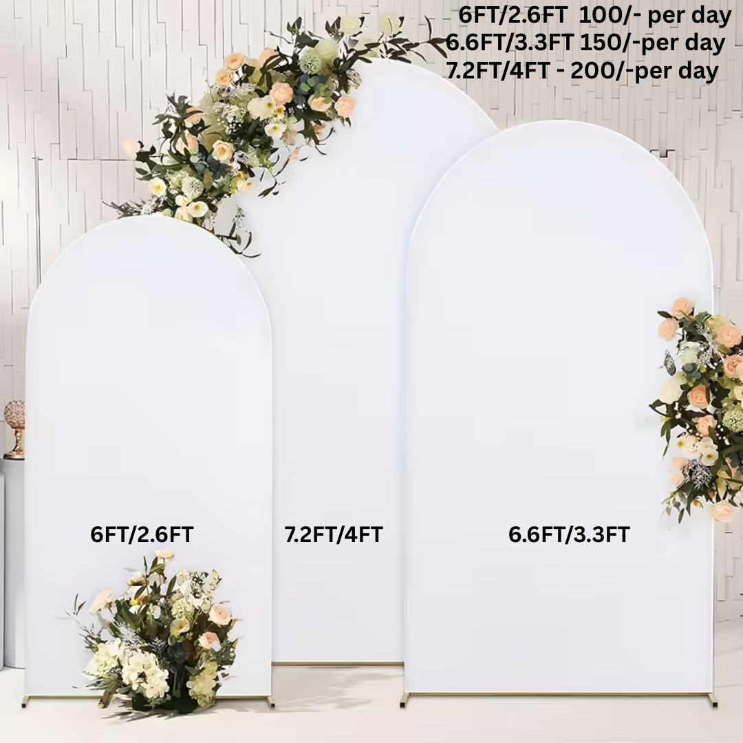 White Arch Cover for the Rent (metal arch not included)