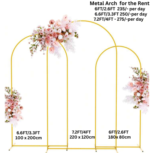 Metal Arch Stand Frame for the Rent