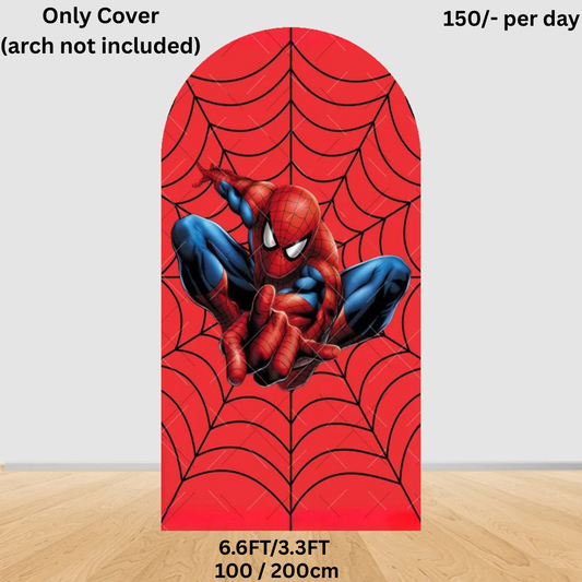 200cm x 100cm Spiderman Arch Cover for Rent (Stand not included)