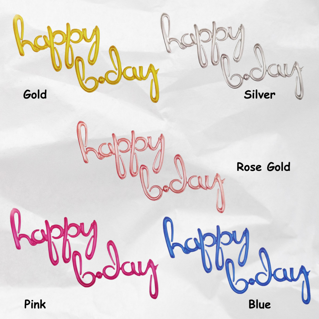 Simple letter Happy birthday banner