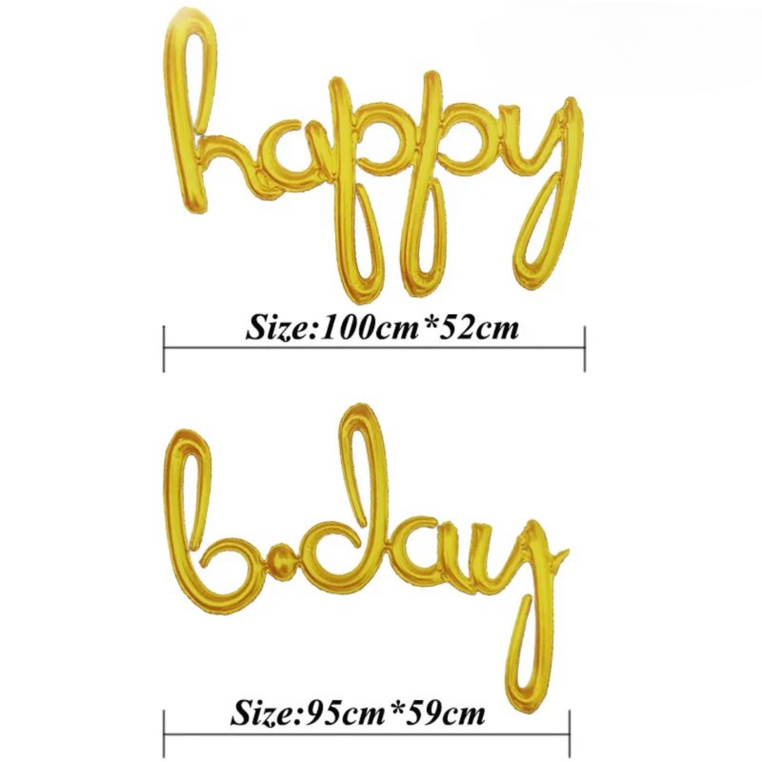 Simple letter Happy birthday banner