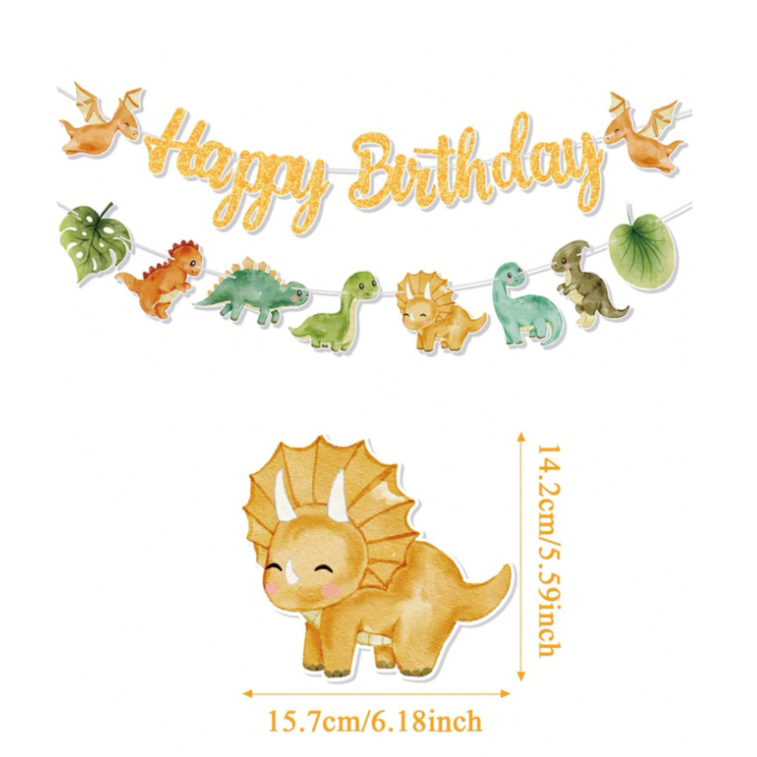 Animal Theme Happy Birthday Banner