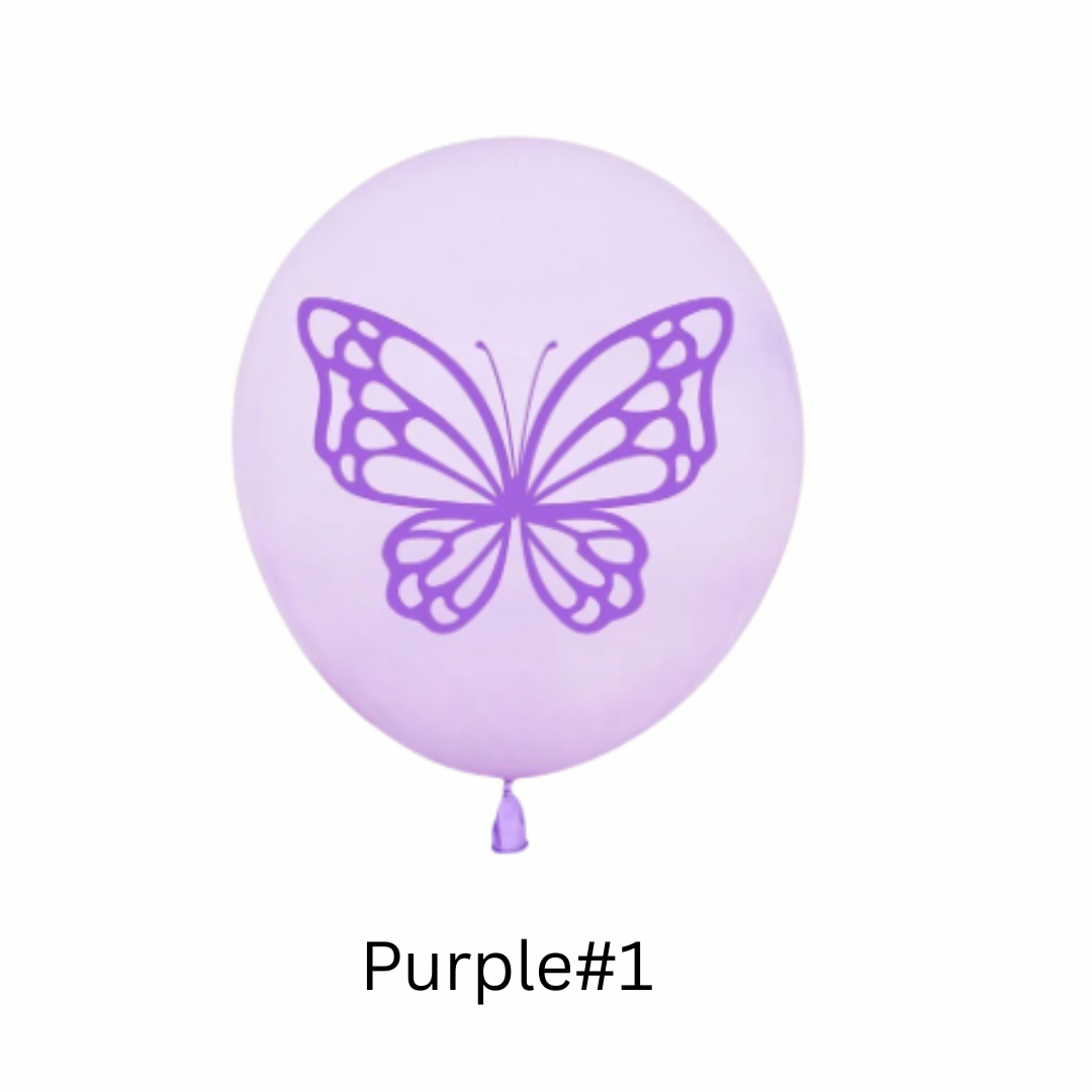 12inch Butterfly Print Latex Balloons