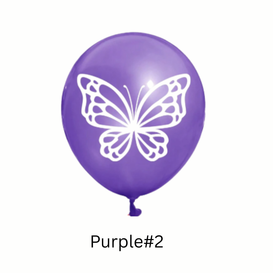 12inch Butterfly Print Latex Balloons