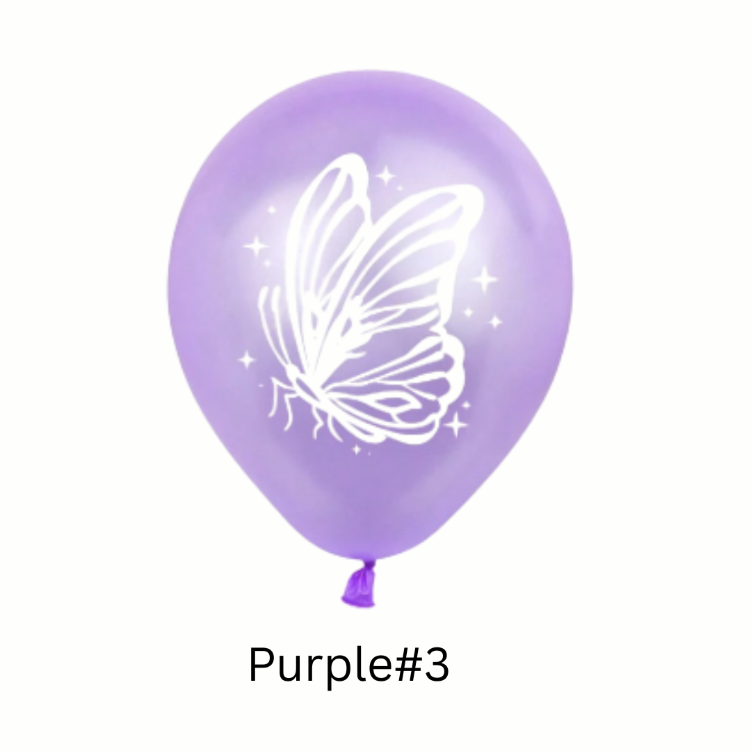 12inch Butterfly Print Latex Balloons