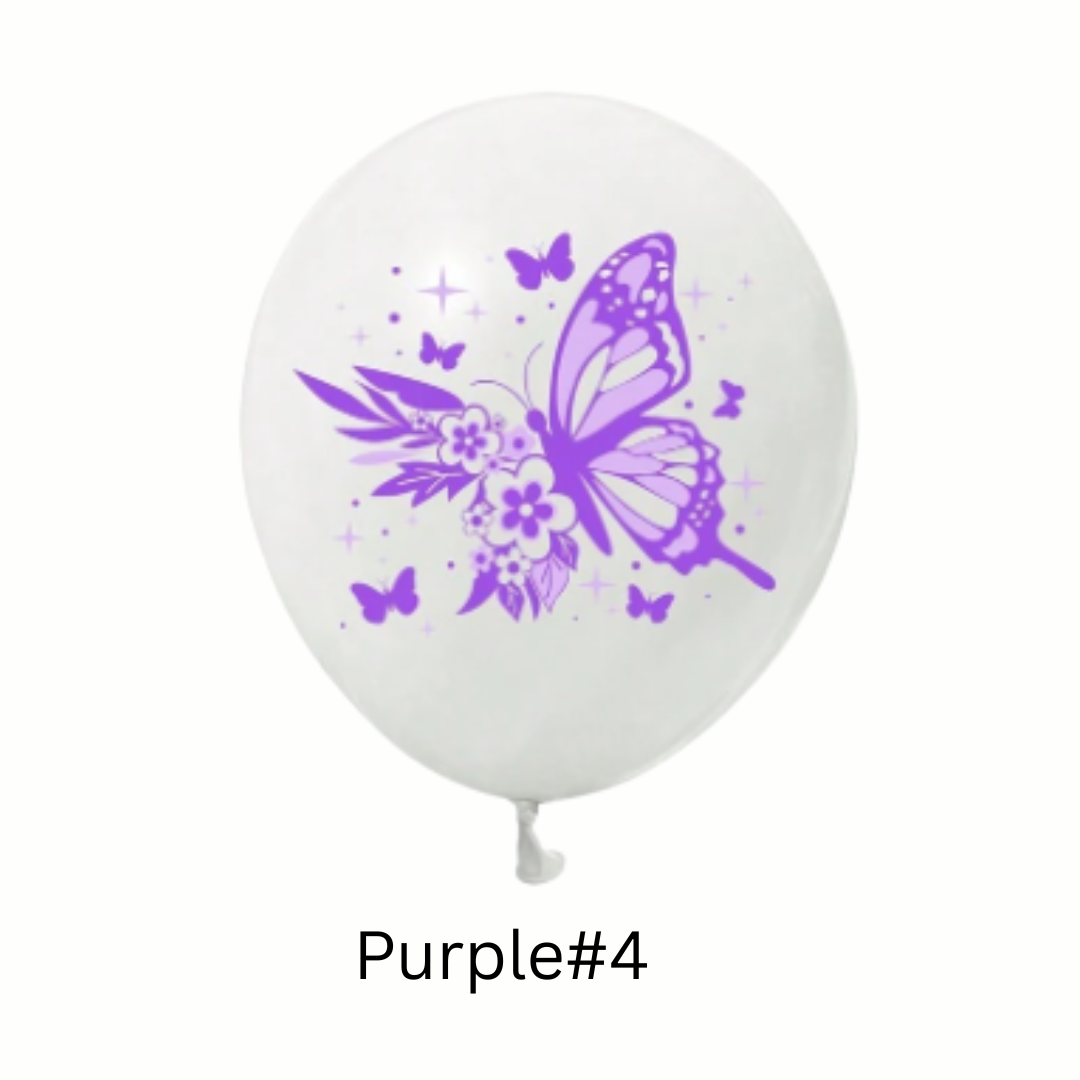 12inch Butterfly Print Latex Balloons