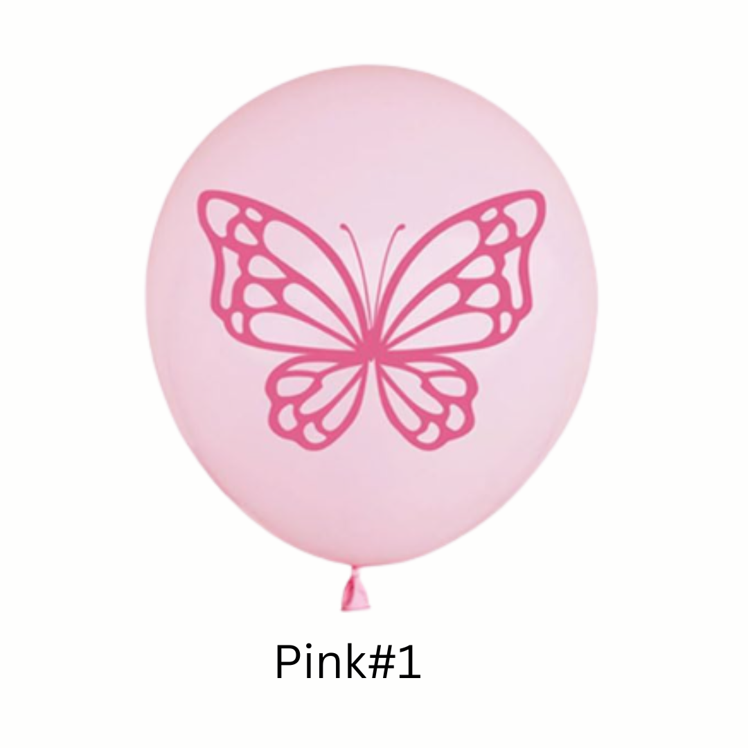 12inch Butterfly Print Latex Balloons
