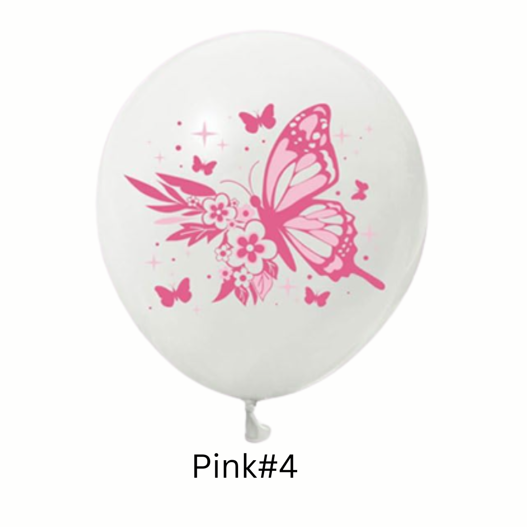 12inch Butterfly Print Latex Balloons