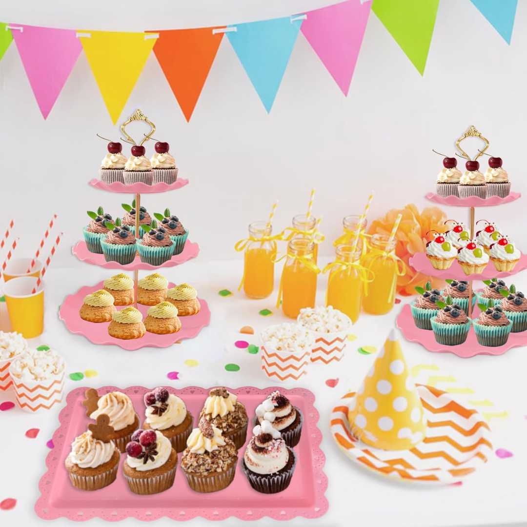 5pcs Dessert Table Display Cake Stand Set for Rental