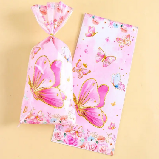 1pcs Pink Butterfly Candy Bag
