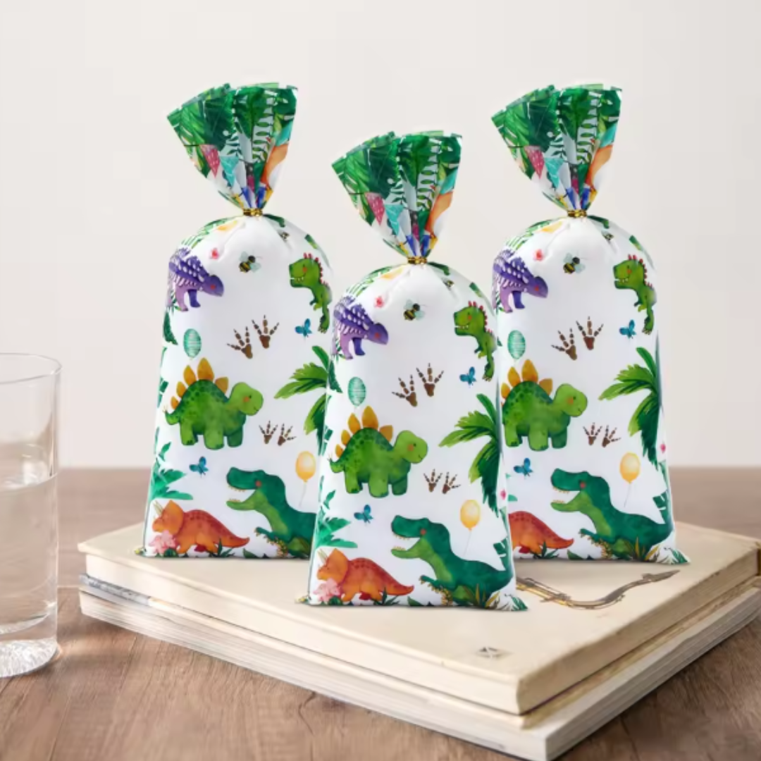 Green Dinosaur Theme Candy bag