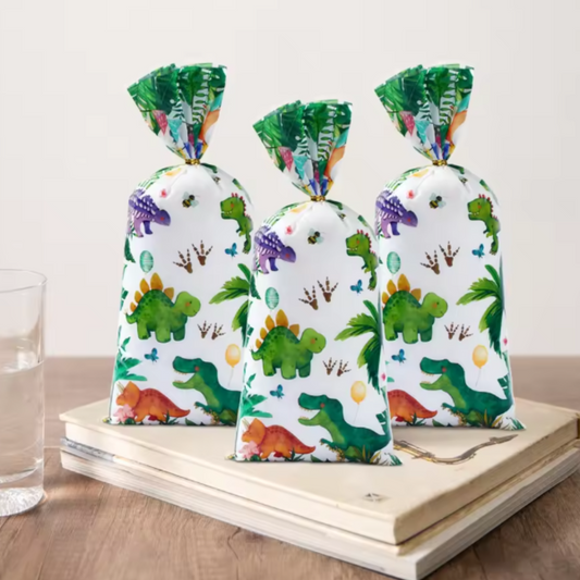 Green Dinosaur Theme Candy bag