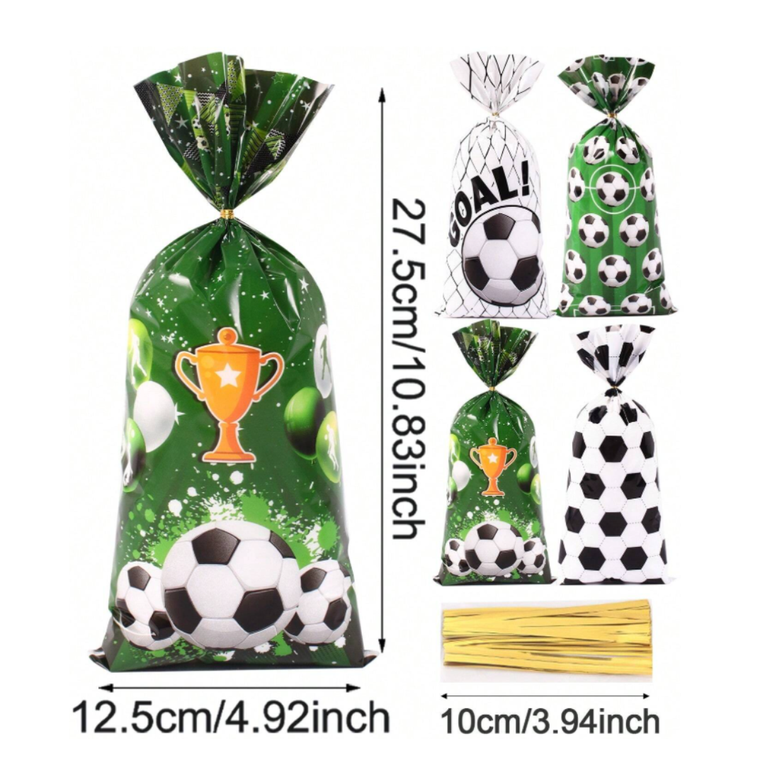 1pcs Black and White Green Football Candy Bag