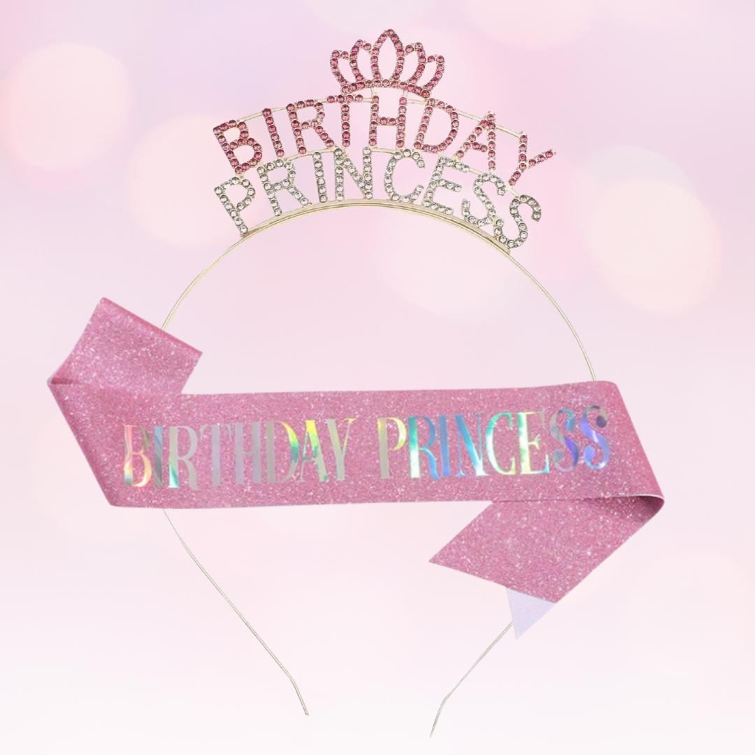 Birthday Princess Tiara & Sash