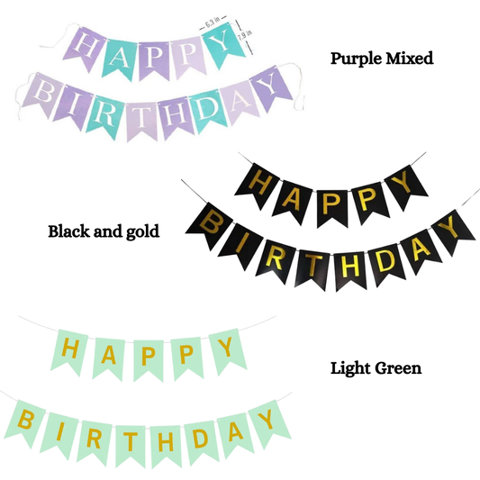 1pcs Large Happy Birthday Paper Banner