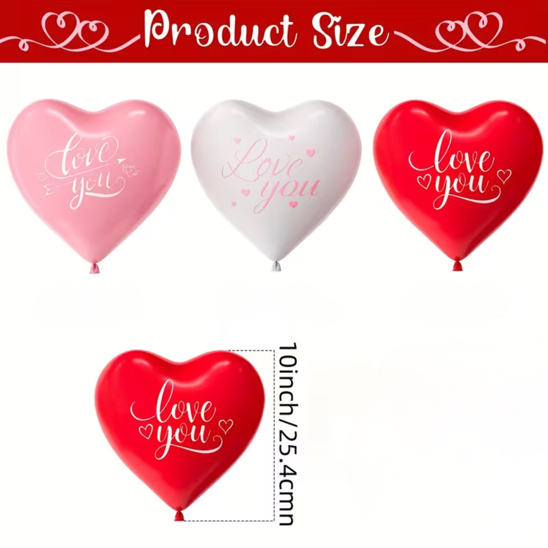 12inch Love You Heart balloon