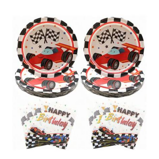 Race Car Tableware Plates and Napkins