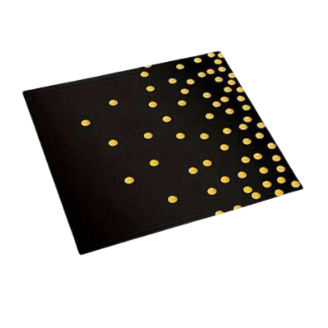 Black & Gold Metallic Dot Dinnerware