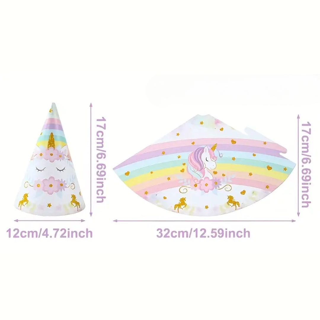 1pcs Rainbow Unicorn Party Hat