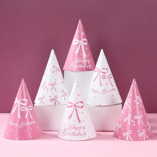 1pcs Pink Bow Birthday Hat