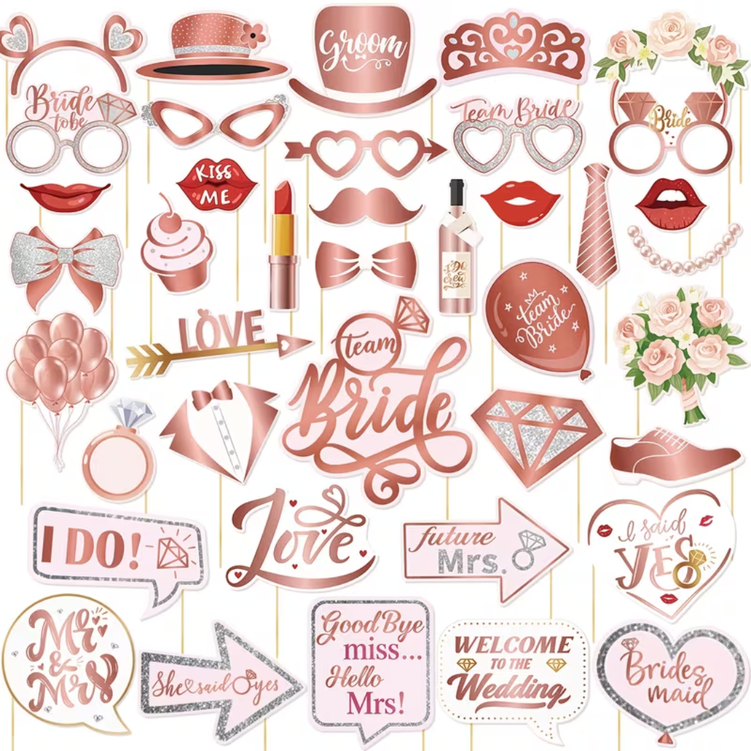 Bride Shower Bride to Be Bride Team Party Photo Props