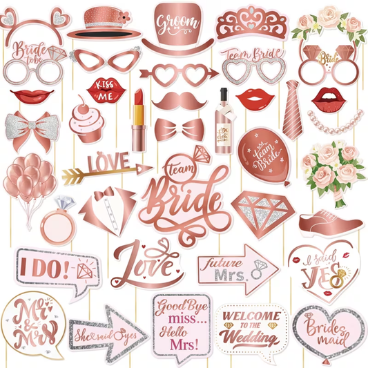 Bride Shower Bride to Be Bride Team Party Photo Props