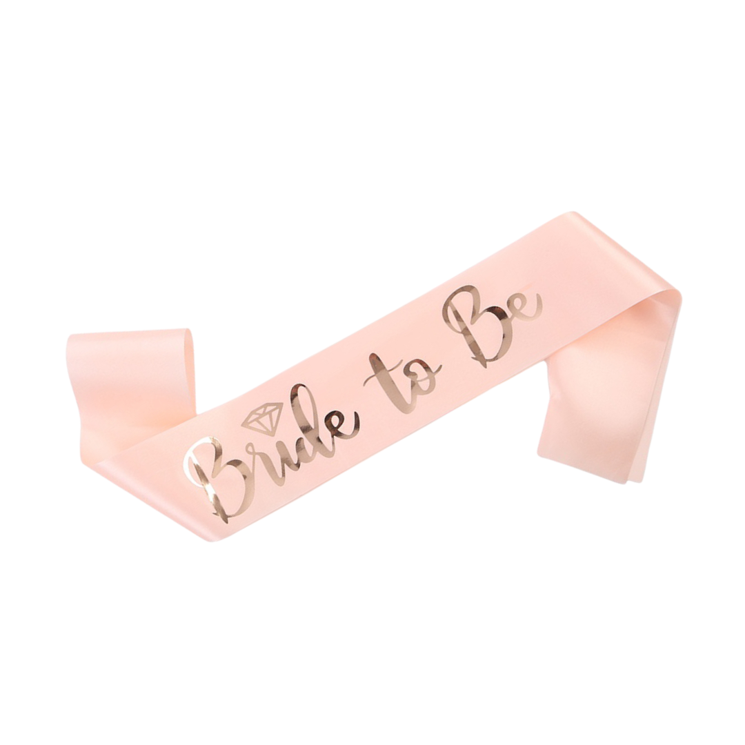 Rose Gold Bride To Be Sash