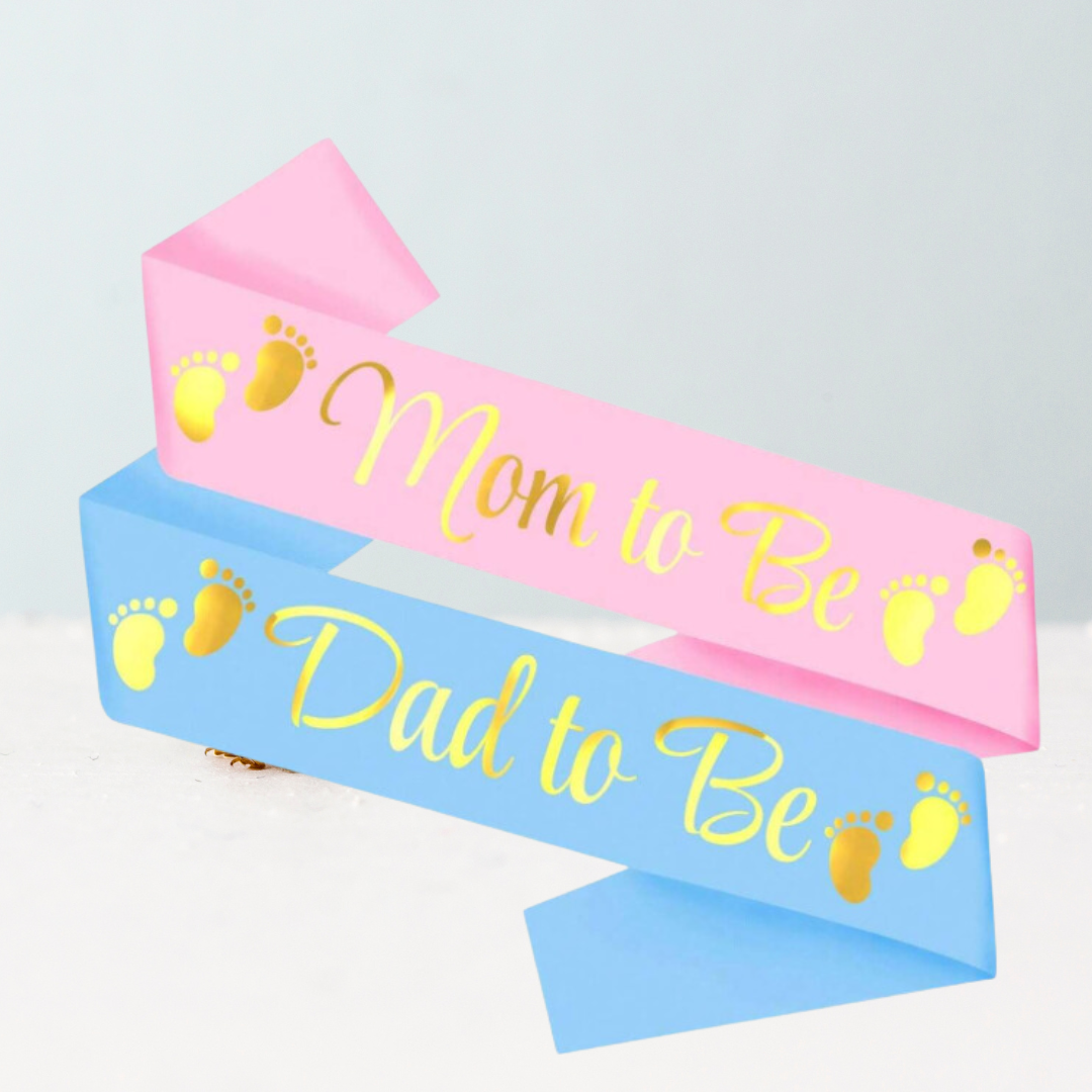 Mom To be and Dad to be sash
