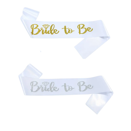 Glitter Bride to be sash