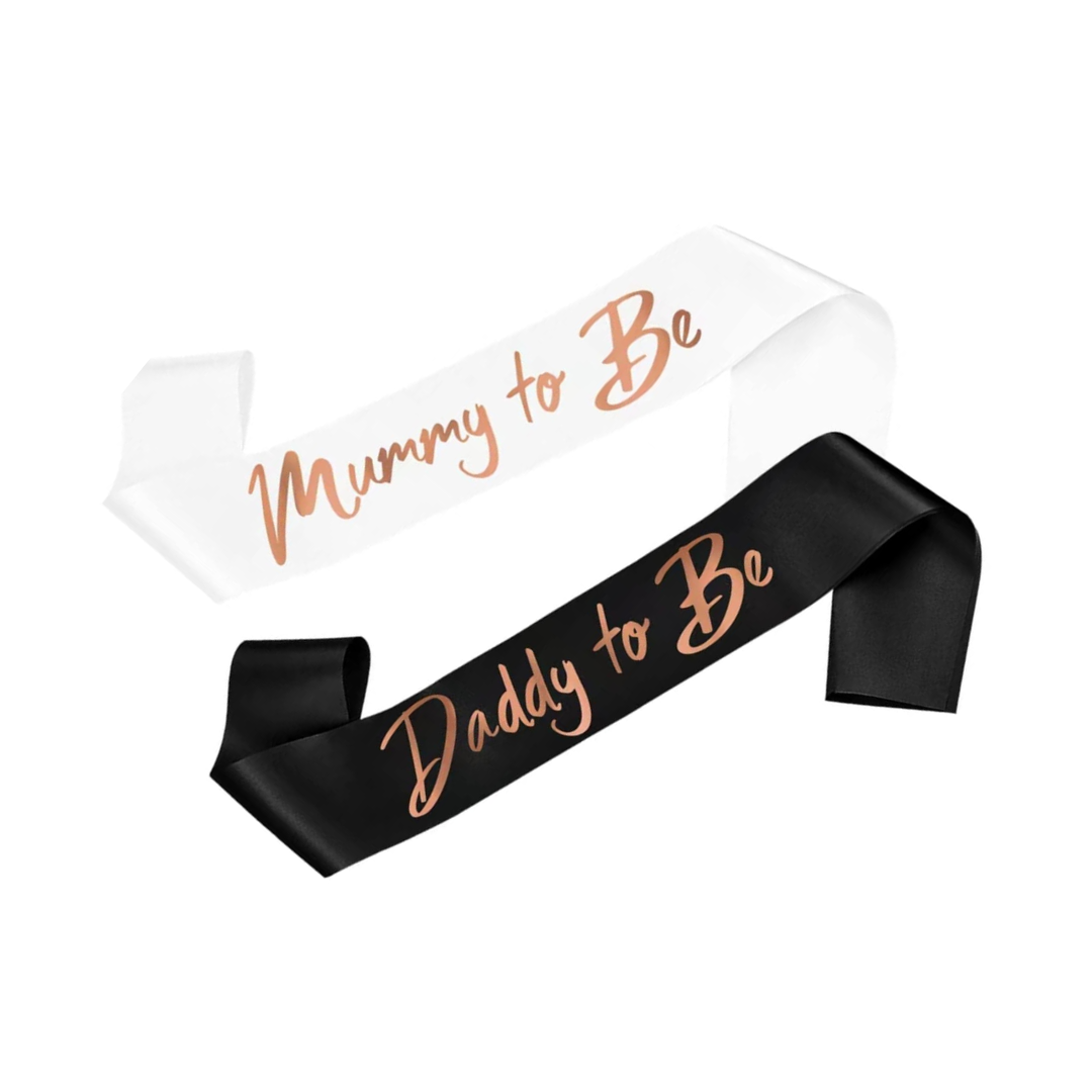 Baby Shower Sash, Daddy To Be, Mummy To Be