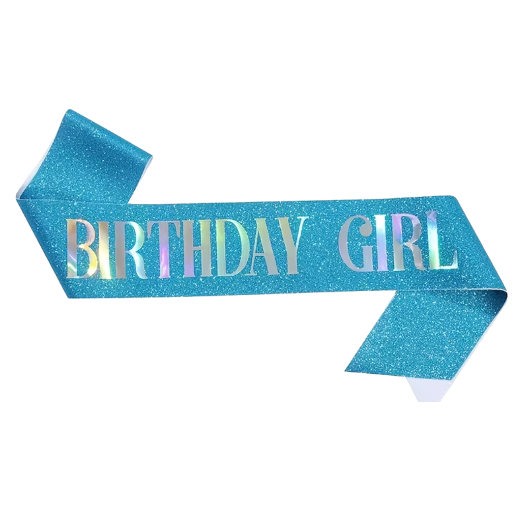 Birthday Girl Glitter Sash