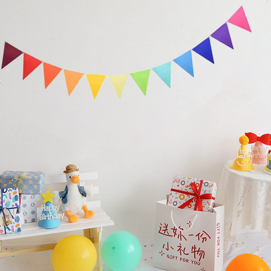 12Pcs Rainbow Felt Banner