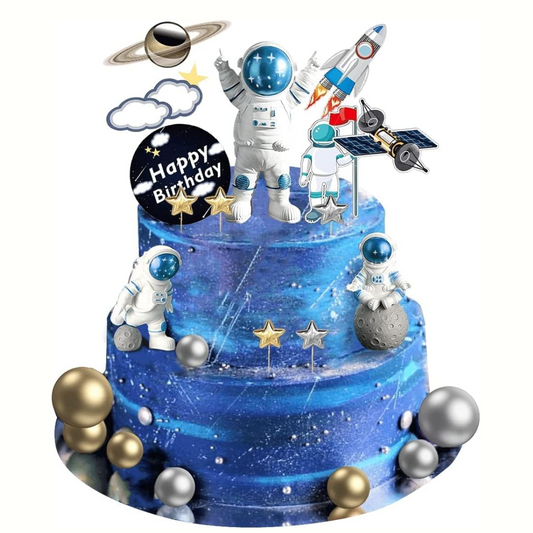 Space theme Cake Topper