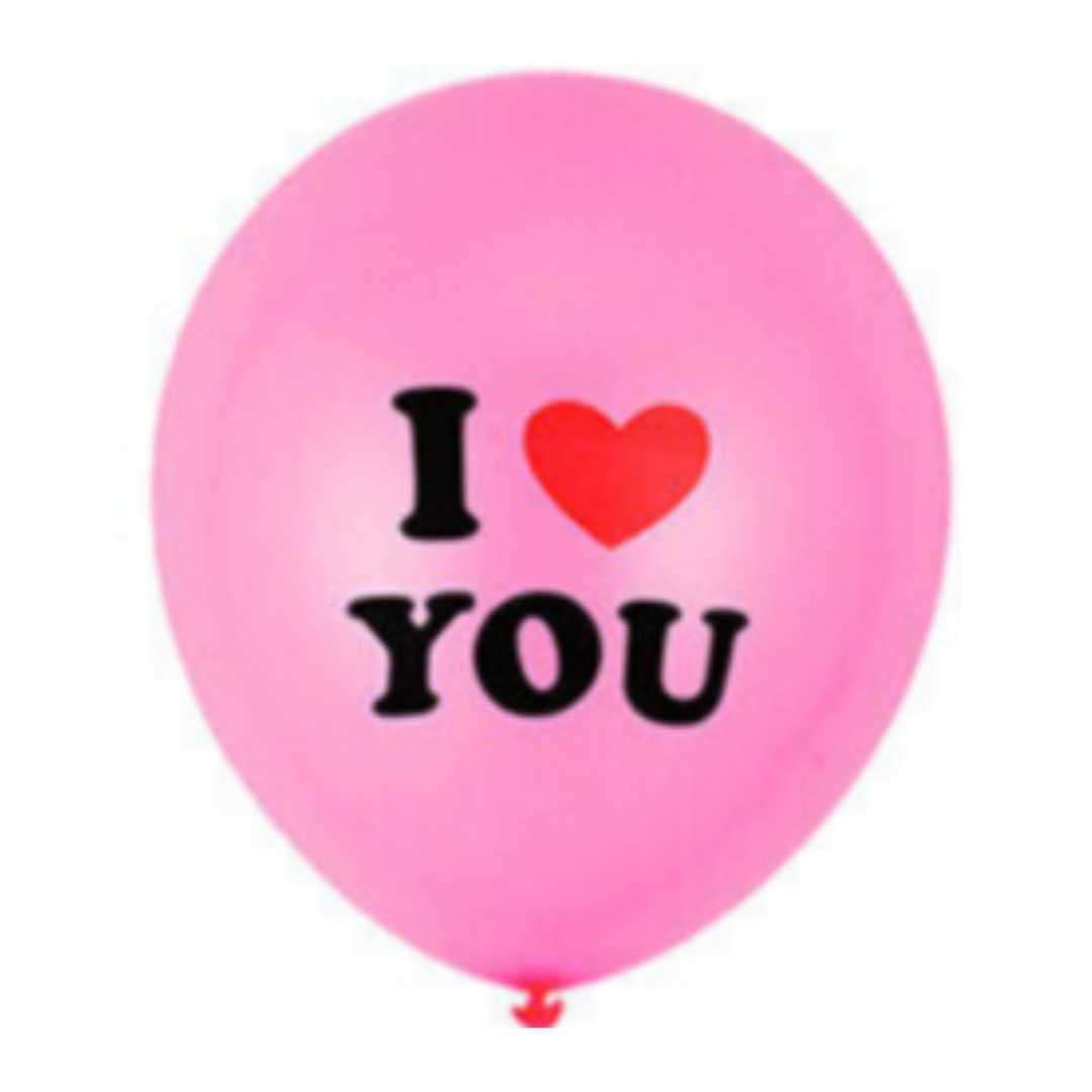 12 inch Heart Printed Balloons