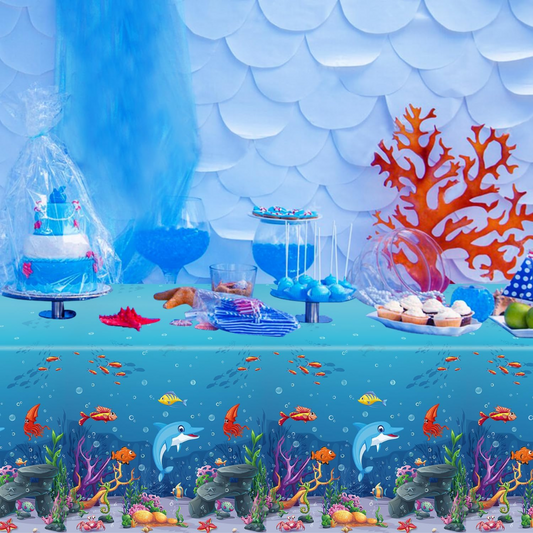Ocean Theme Table Cover