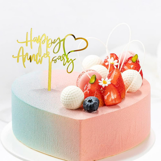 Happy Anniversary Cake Topper