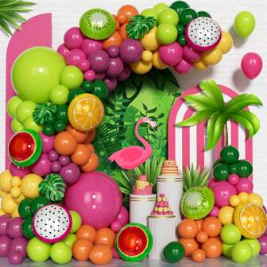 158pcs Fruit Theme Balloon Garland Kit
