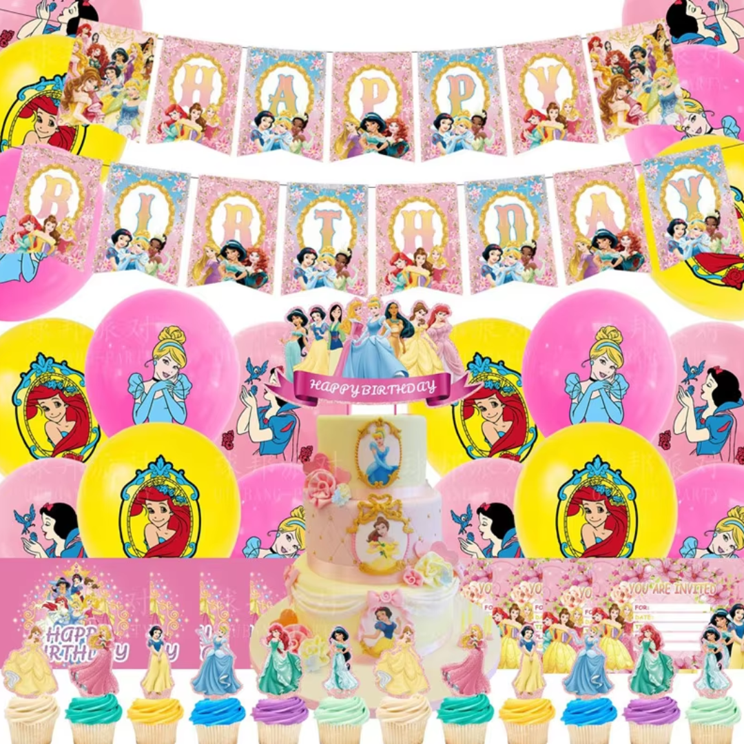 24pcs Disney Princess Party Balloons Decorations
