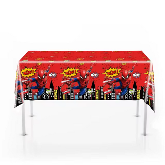 Superhero Red Spiderman Table Cover