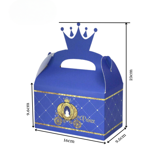 Blue Prince Themed Birthday Party Gift Box