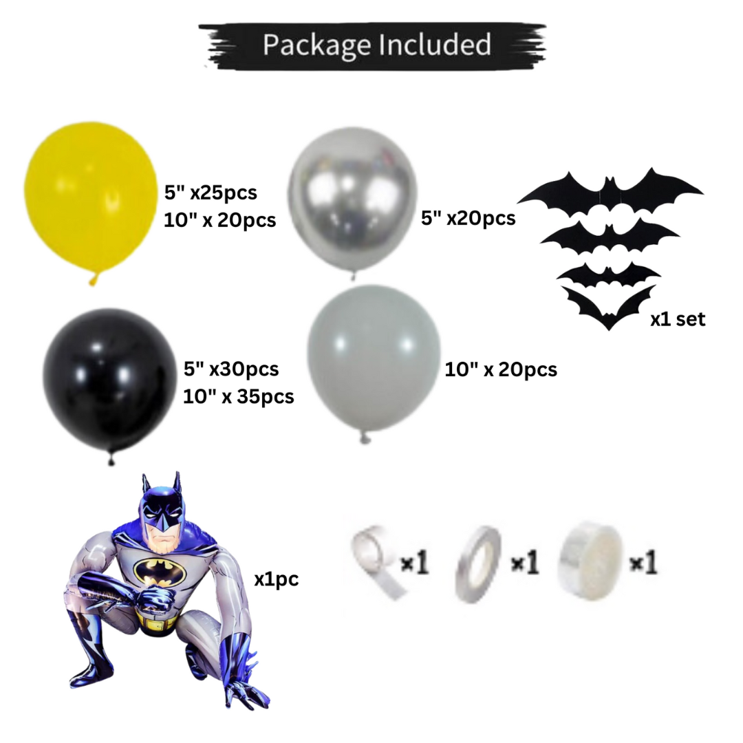 155pcs Batman Superhero Party Decorations